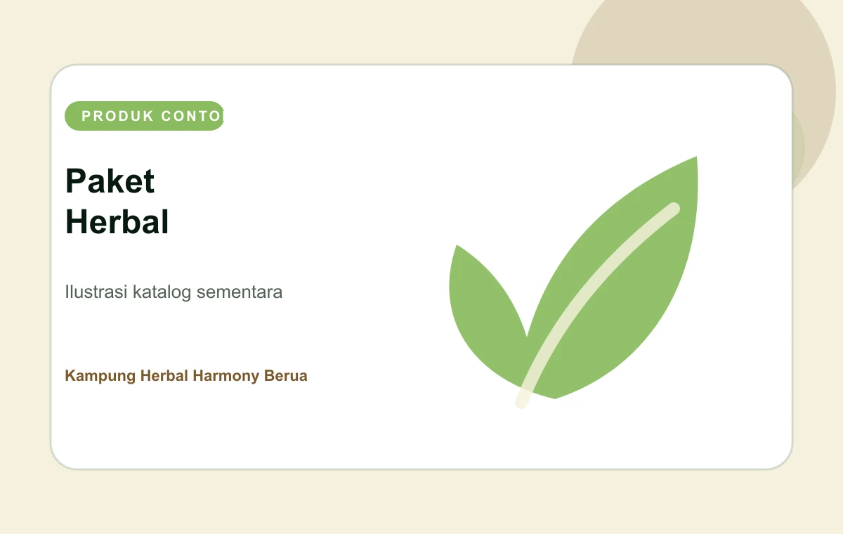 Ilustrasi produk contoh: Paket Tanaman Herbal Rumah