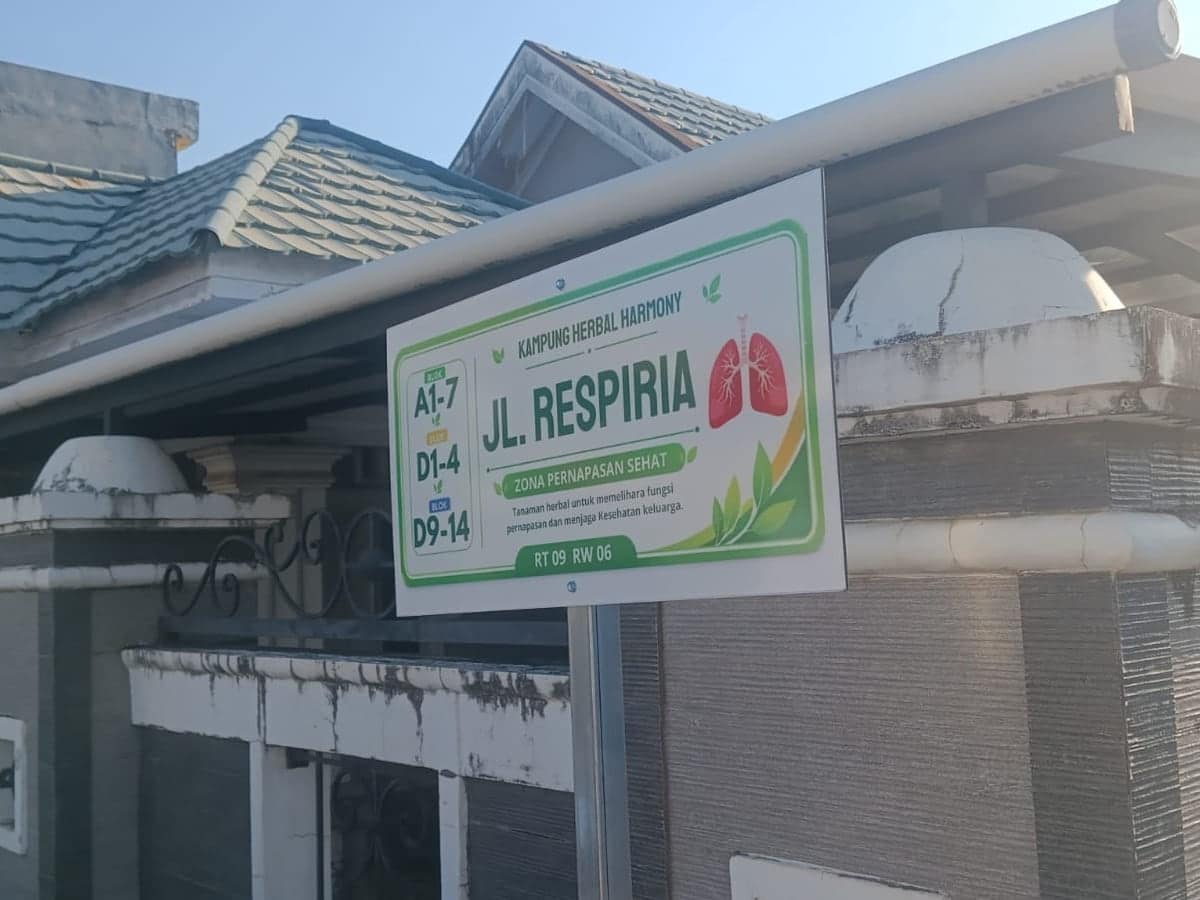 Foto papan Jl. Respiria Zona Pernapasan Sehat